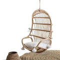 Outdoor Hanging Swing Chair Cane Wicker Rattan Chair for Living Room Villa Deck Hotel Garden Backyard Children Playing