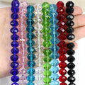 Rondelle Beads Crystal Jewelry 8mm Large Class Beads for Jewellery Making