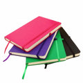 A5 PU Leather Hardcover Ruled Notebook with Pocket and Pen Loop