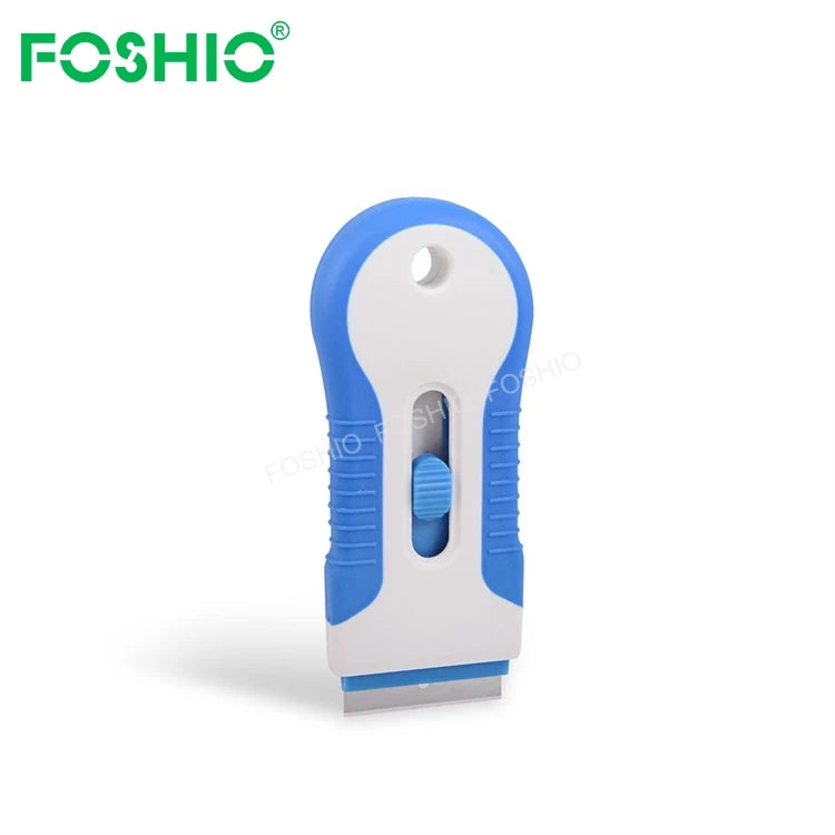 Foshio Vinyl Wrapping Sticker Remover Safety Razor Blade Scraper for Ceramic
