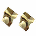 Big Brand Fashion Irregular Metal Stud Earrings for Women Punk Statement Big Earrings Drop Dangle Jewelry Accessories