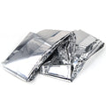 EB001 Pack of 10 52\" Length x 84\" Width Waterproof Emergency Foil Mylar Thermal Blankets