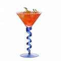 200ml Creative Martini Glasses with Colored Stem