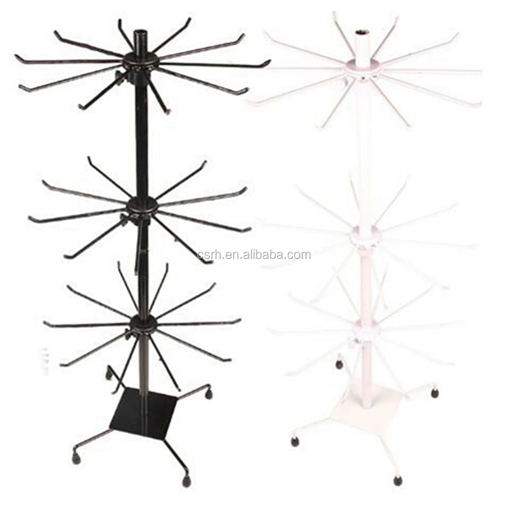 RH-DR03 70cm Height 3 Layers Socks Display Rack Hanging Metal Socks Display Stands