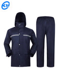 Wholesale Reflective Polyester Raincoat with Pants for Travel and Outdoor Tour Motorcycle Rain Coat