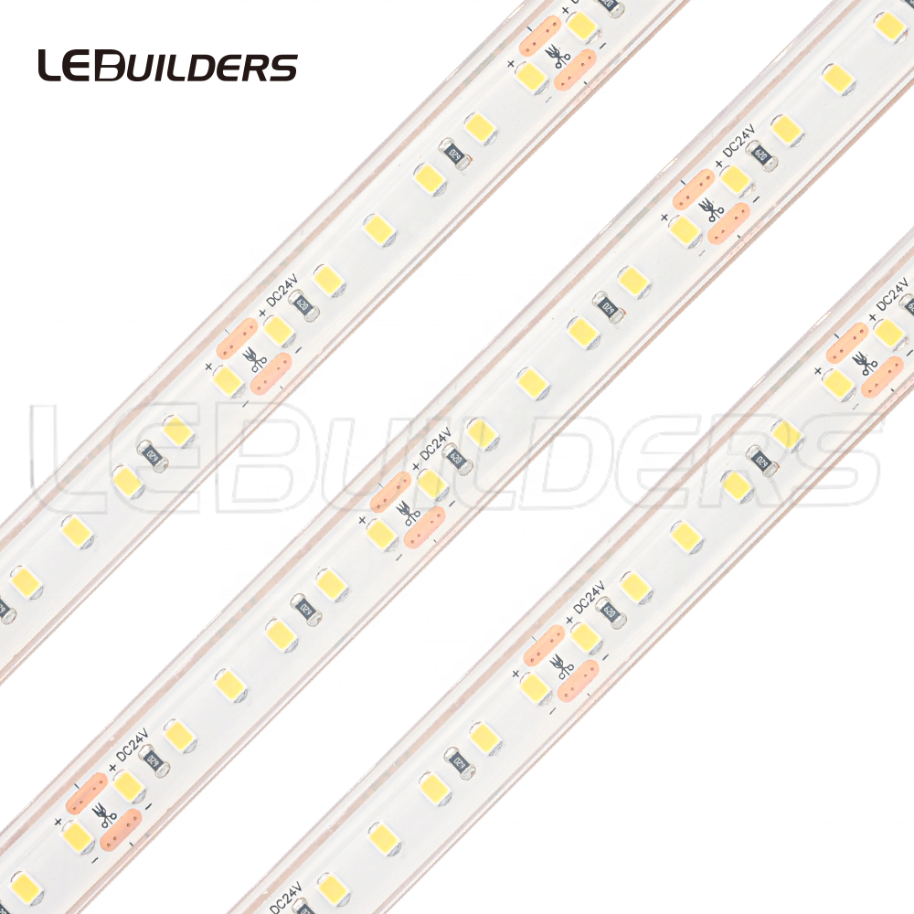 DC12V 24V 60 120 LEDs/m 2835 White 8mm Plastic LED Strip IP68 Waterproof with 3 Years Warranty
