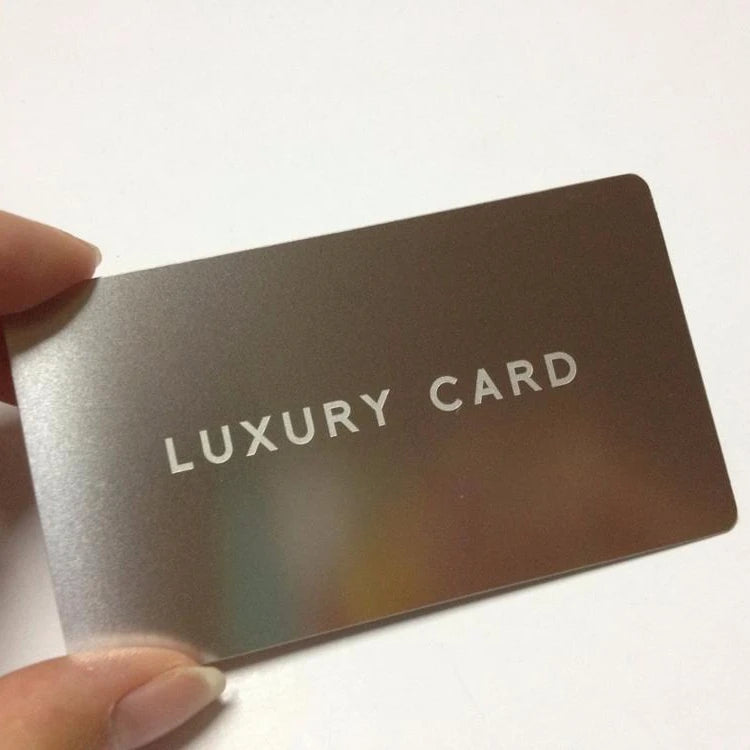 304 Stainless Steel Metal Business Card Laser Engraved and Gravure Printed
