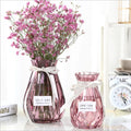 Modern Luxury Home Decor Large Flower Glass Vase Hand Blown with Unique Oversize Sculpture Fashionable Colored Floor Vase