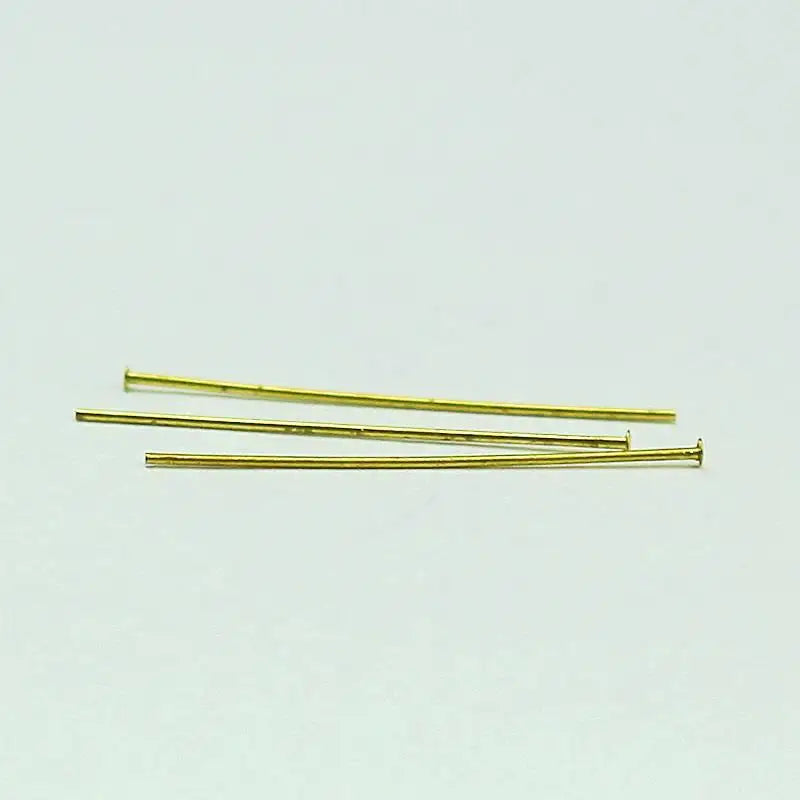 Beadsnice Brassplated Brass Pin for Jewelry Making Flat Head Straight Pins Jewellery Findings Wholesale ID 12927