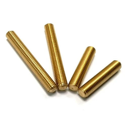 China Manufacturer Supply Polished Brass Flat Head Rod Thread End Plain Finish DIN Standard HXL Brand