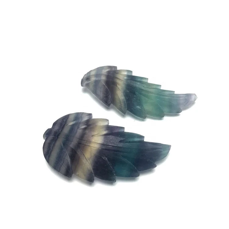Wholesale Natural Quartz Crystal rainbow Fluorite Tree Leaves for Home Decoration