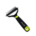 Imilive Stainless Steel Eco-Friendly Tools New Style Gentle Rake Undercoat Double Sided Dematting Dogs Pet Brush Knot Comb