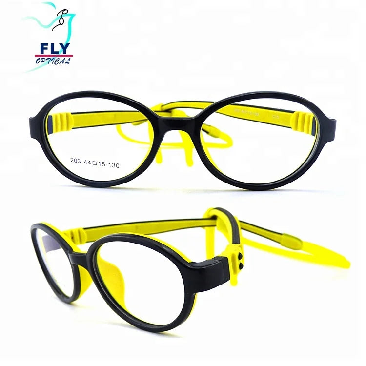 Factory Sale Custom Made Safe Simple Design Children  China Wholesale Optical Kids Tr90 Eyeglass Silicon Frames