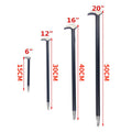 Set of 4pcs Heat Treatment 6" 12" 16" 20" Round Rod Crowbar Pry bar Nail Lifter