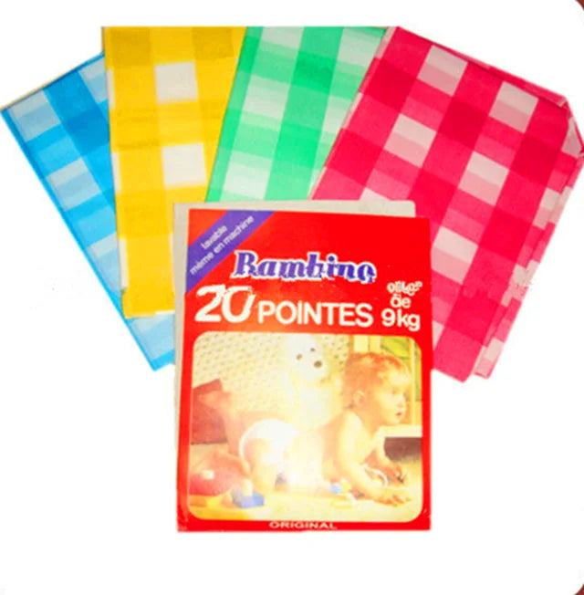 100% PVC Plastic Pant Diapers for Babies Tie-On Design-Essential Baby Supplies