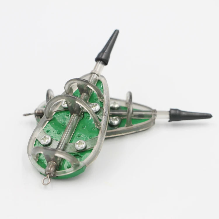 China Wholesale Carp Fishing Equipment In-line Flat Method Feeder 30g/40g/50g/60g/70g/80g/90g/100g