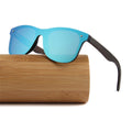 Factory Custom Brand Logo Cat.3 Uv400 Mens Sun Glasses One Piece Lens Wooden Temple Polarized Sunglasses Men