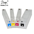 200ML 120ML 4Colors Inkjet Refill Cartridge With Auto Reset Chip for HP 970xl 971xl for HP Officejet Pro X451 X476 X576 Printer