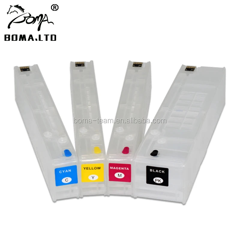 200ML 120ML 4Colors Inkjet Refill Cartridge With Auto Reset Chip for HP 970xl 971xl for HP Officejet Pro X451 X476 X576 Printer