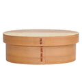 Classical Hot Sell Japan Style Handmade Lacquer Detachable 19cm Oval Wooden Bento Lunch Box