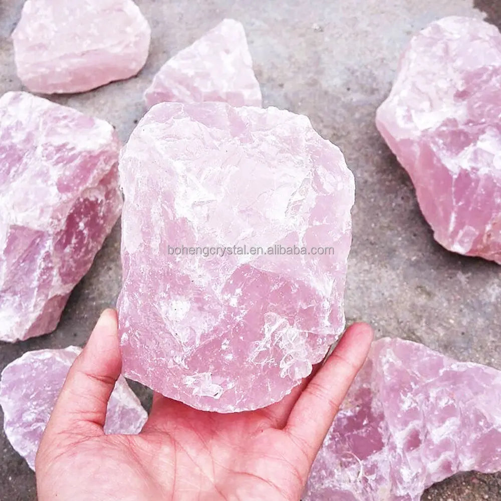 Large Natural Rough Rose Quartz Crystal Rock Stone Specimen