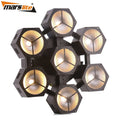 New LED DJ Bar Light 7 Heads 40W RGBW Snow Petals COB DMX Warehouse Beam Stage Blinder Light