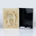 Beautiful Paper Cut Light Box Night Light Templates Laser Cut Best ChristmasTheme Christmas Day Gift