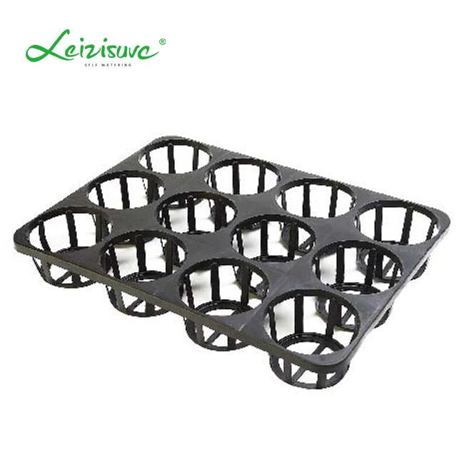 Durable Eco-friendly Modern Home & Garden Plastic Nursery Flower Pot with Tray for Orchid Planting