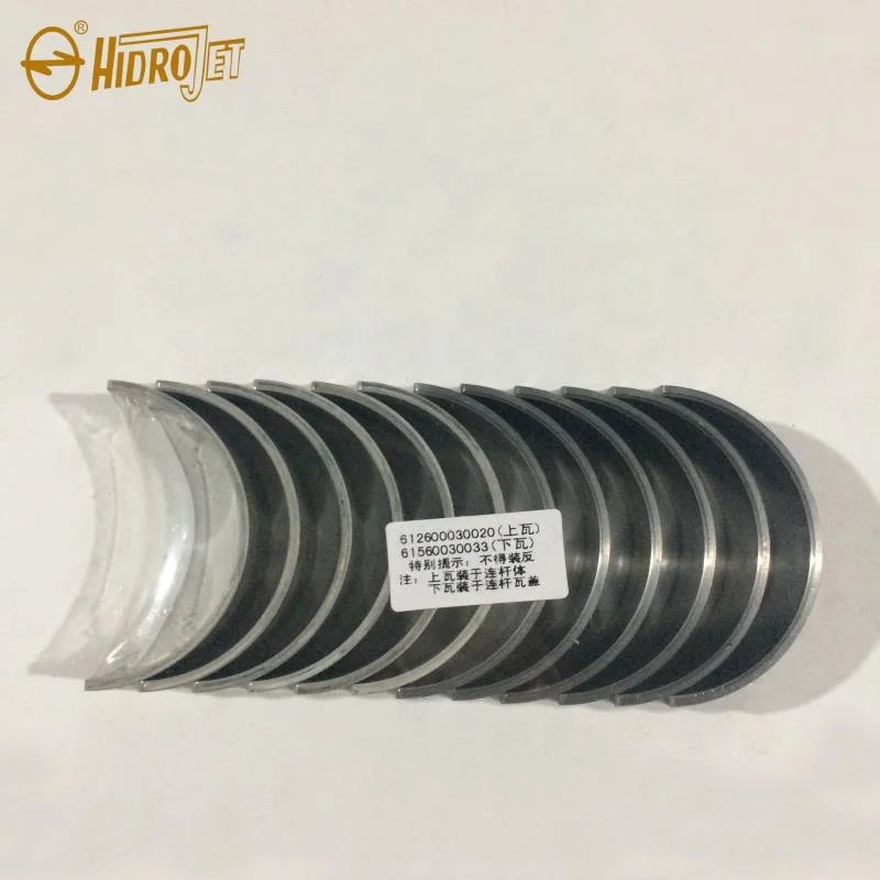 Excavator Parts Con-Rod Bearing 61560030033 and Connecting Rod Bearing 612600030020 Fit for WD615 Construction Machinery