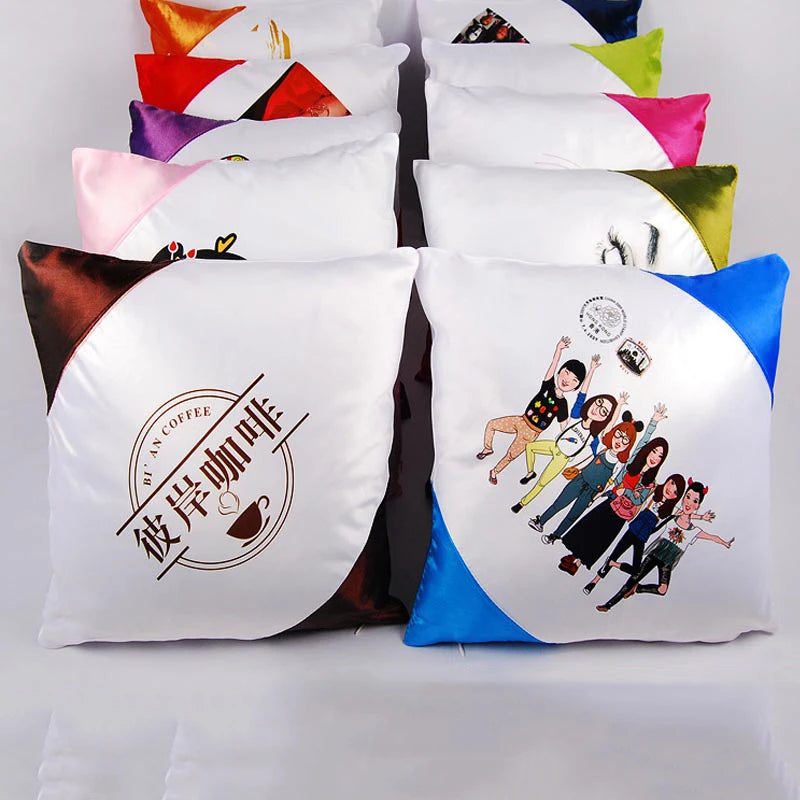 P-01 Sublimation Blanks Splicing Double Sides Pillow Case Cover