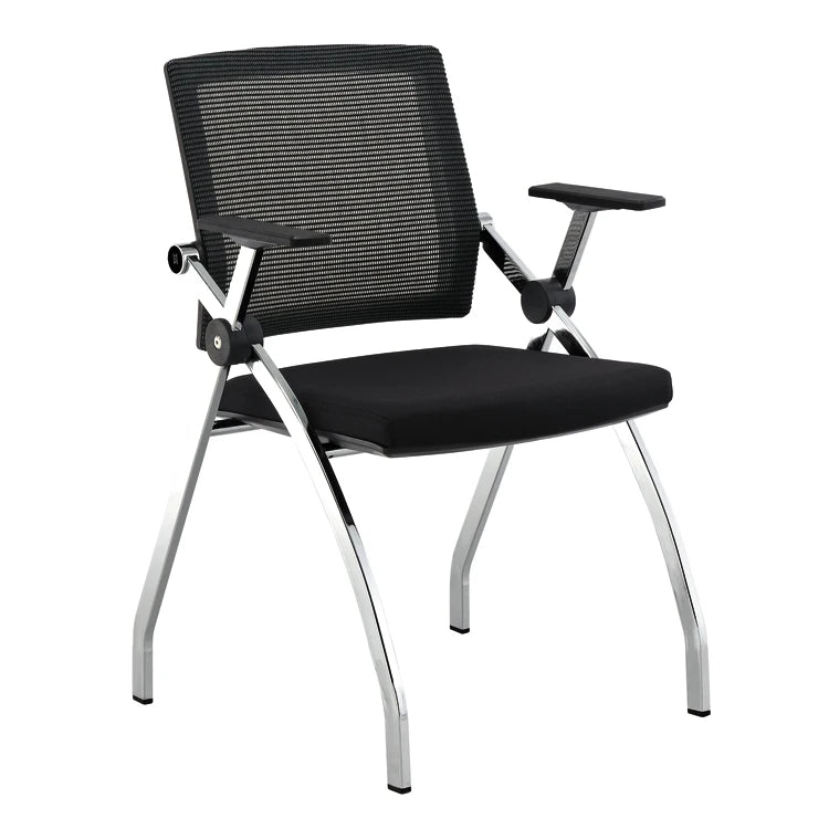 Modern Style Fabric & Mesh Commercial Foldable Conference Room Meeting Chair Price for Office & Visitor Hall