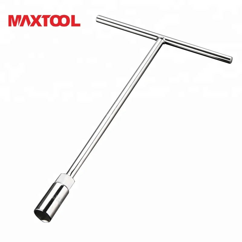 T Type Carbon Steel Metric Torque Wrench 6-19mm Multifunctional DIY Industrial Socket Hex Key Chrome Finish Customizable OEM