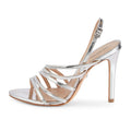 High Heel Summer Shoes Ladies Silver Thin Heels Women Gold Sandals
