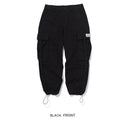 Men's Casual Long Cargo Pants with Fashion Pockets Lightweight Mid Waist Trousers