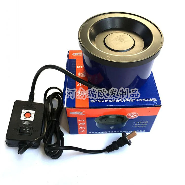 Craft Hot Melt Glue Pot Constant for Melting Keratin Glue Italian Keratin Grain for Hair Extensions Glue Stove Melting