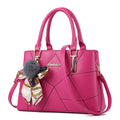 Pu Leather Women's Shoulder Bag Fashion Ladies Handbag with Zipper Closure and Letter Decoration Casual Tote Style