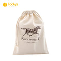 Wholesale Customized Cheap Cotton Bag Eco Cotton Drawstring Bag with Print LOGO