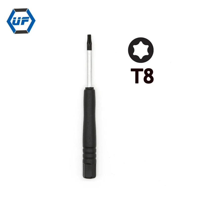 NO.301-T8H Black Handle T8 Torx Screwdriver for xBox 360 Wireless Controller Torx T8 Security Screwdriver for Xbox 360