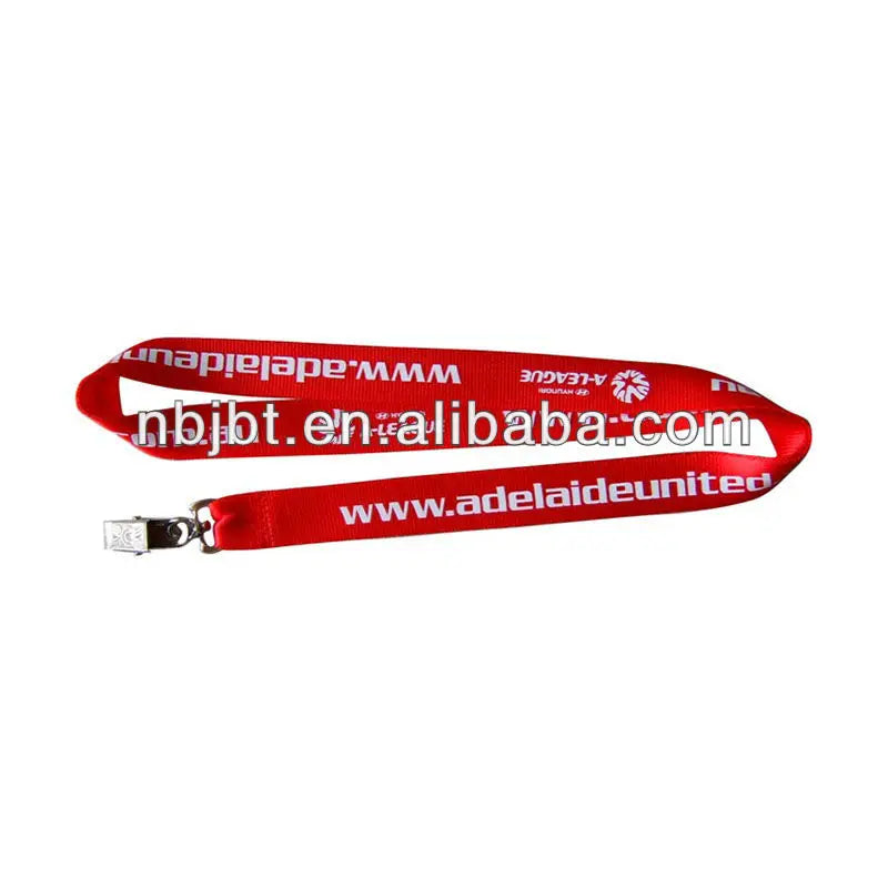 Polyester Lanyard with Hook Soft Material Offset Printing for Office Use