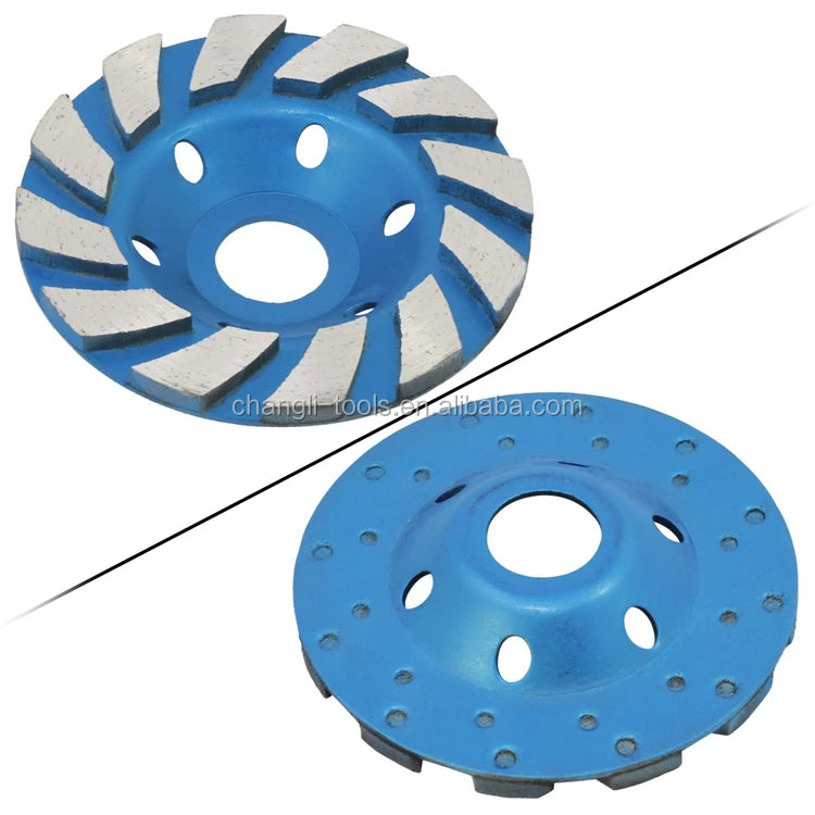 Diamond Superhard Metal Bonded High Porosity Cup Grinding Wheel for Aluminum & Concrete 100mm 1 Piece 3 Years Warranty