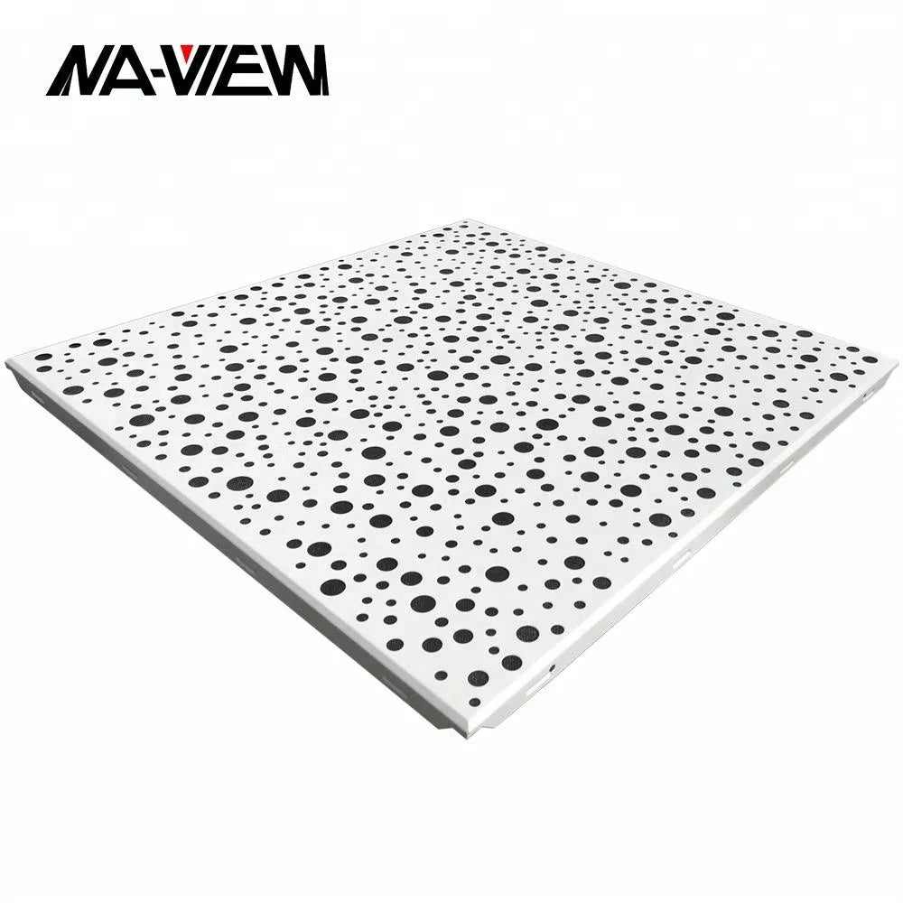 Modern Design Acoustic House Decorative Aluminum Metal Suspended Stretch False Ceiling Panel Tiles Board Square Soundproof Hotel