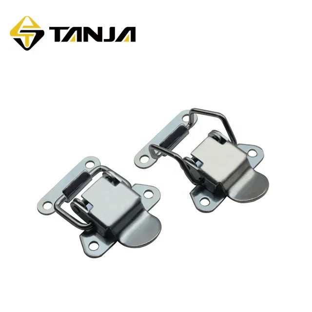 TANJA  A87/A88 Zinc Plated Small Draw Latch butterfly Shape Hasp Claw Fastener Locking Cabinet Clip Clamp for Small case Box
