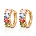 2020 Fashion Jewelry New Design 18k Gold Plated Cubic Zircon Huggice Earring for Women