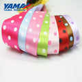 Factory Fashion Colorful Printing Grosgrain Satin Dot Ribbon