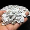 Natural White Howlite Tumbled Stones Wholesale Healing Stones Howlite Chips