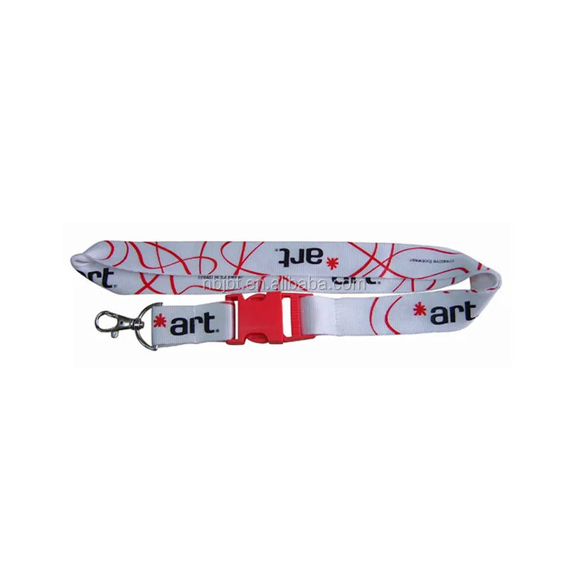 Customizable Polyester Glitter Lanyards with Hook Offset & Silk Screen Printing for Advertising