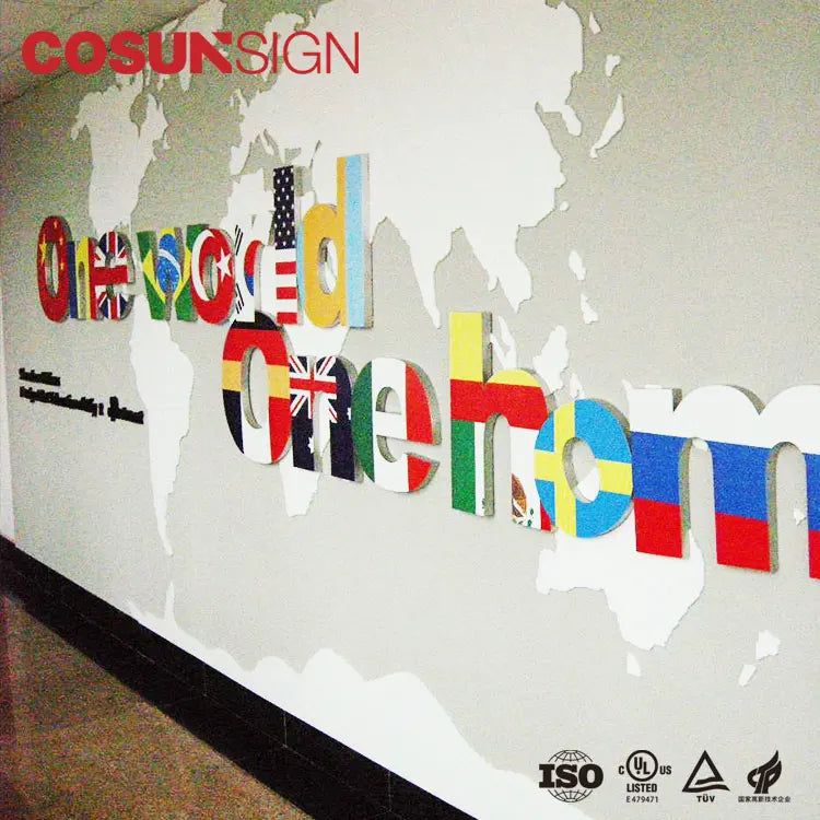 COSUN Custom Pvc Sign Advertising Led Pvc Letter Sign