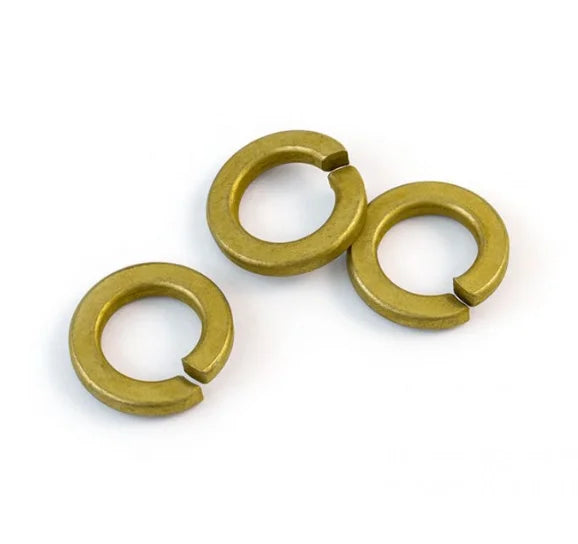 DIN 127B M2-M6 Split Lock Washer in Copper Brass Zinc Plated Finish Plain Surface Treatment