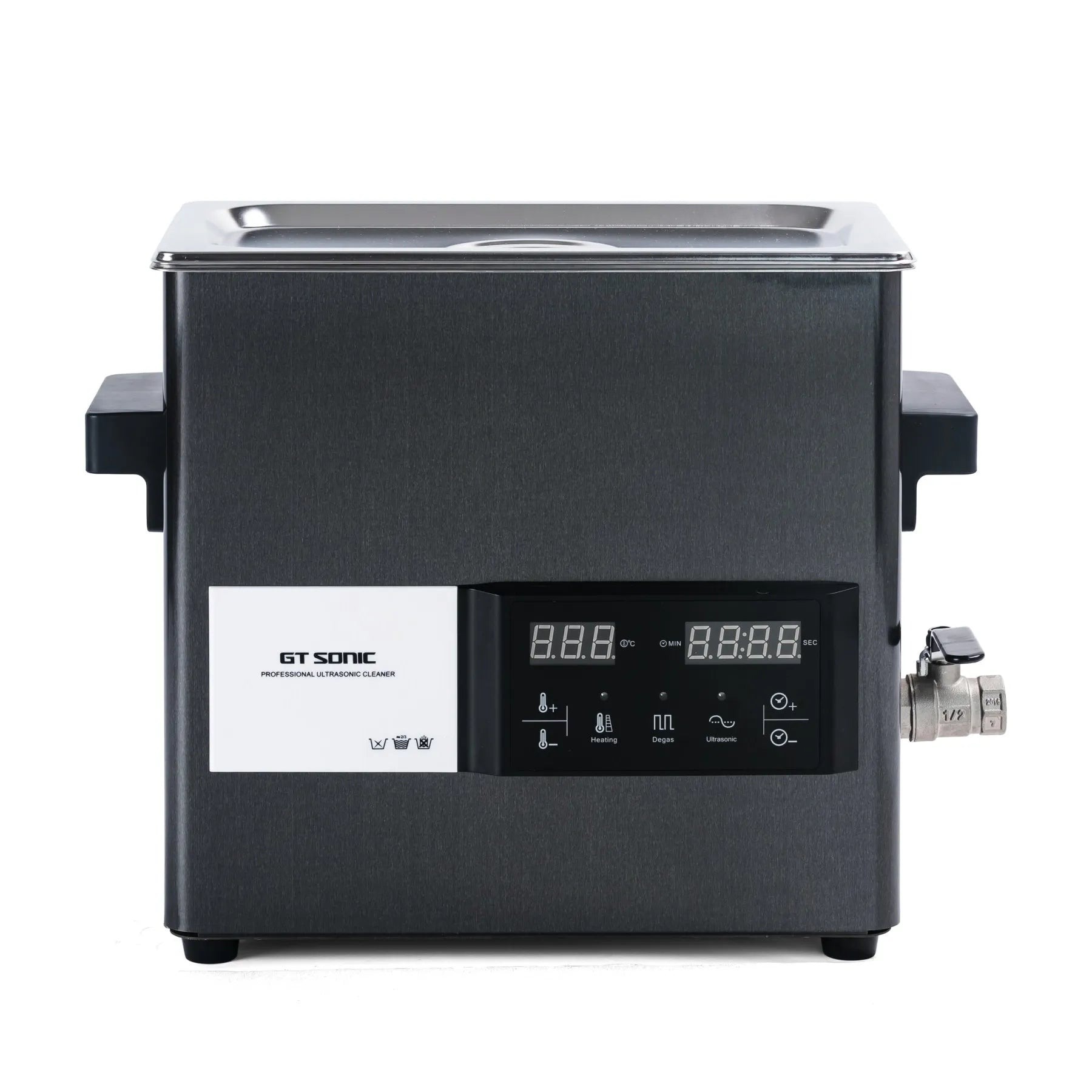GT Sonic 6L Electric Stainless Steel 40KHz Ultrasonic Cleaning Machine Digital Timer Heater 150W Ultrasonic Power for Vinyl