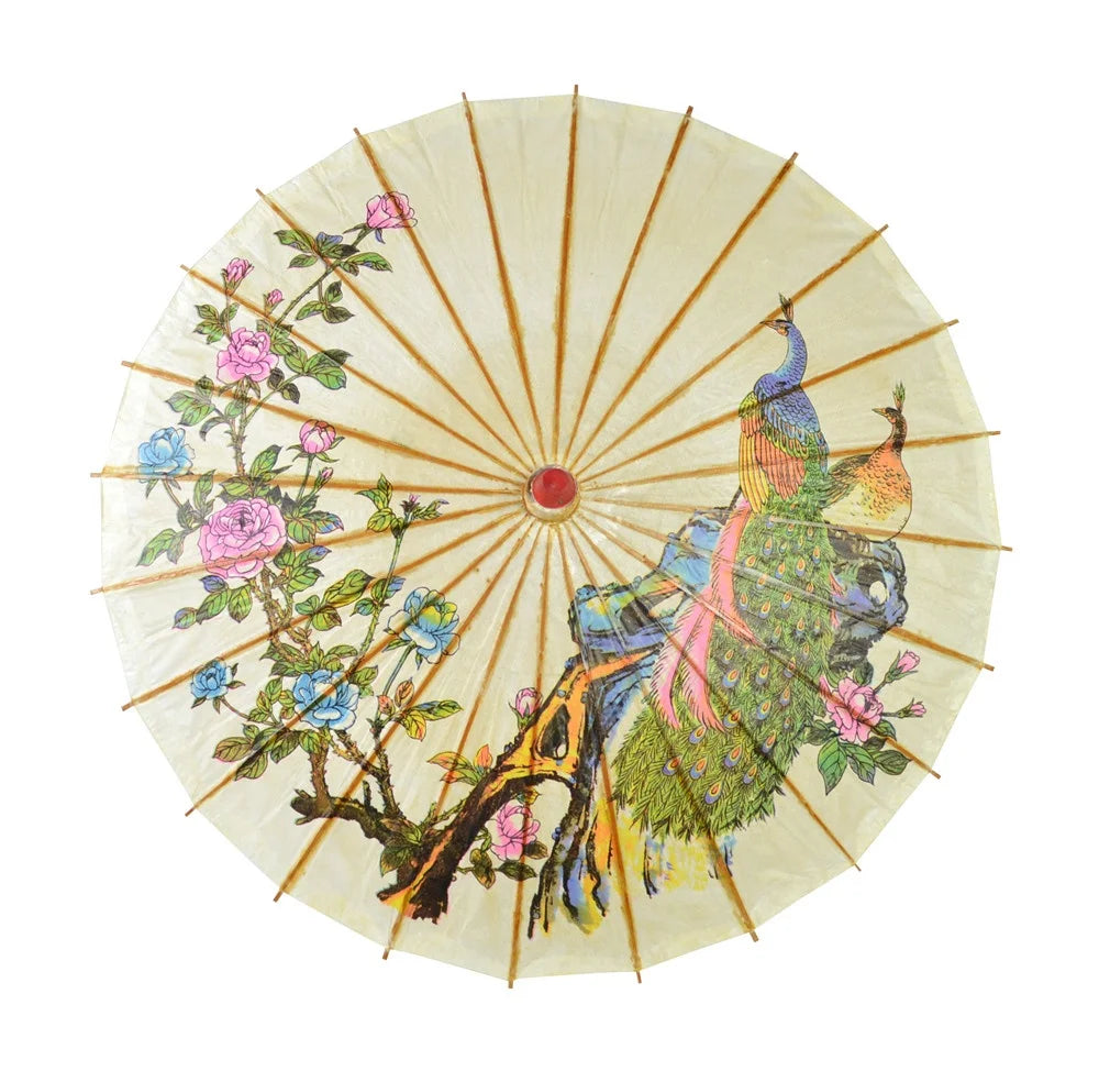Fashion Custom Fabric Umbrellas for Wedding Paper Parasols